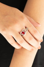 Load image into Gallery viewer, Open Door Jewelry - No HEART-Strings Attached - Red Ring - Paparazzi Accessories
