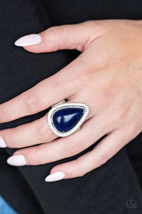 Open Door Jewelry - Mojave Mist - Blue Ring - Paparazzi Accessories