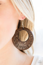 Load image into Gallery viewer, Open Door Jewelry - Beach Club Clubbin - Brown Earrings - Paparazzi Accessories
