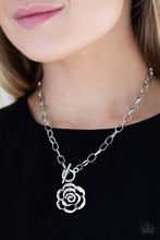 Load image into Gallery viewer, Open Door Jewelry - Beautifully In Bloom - Silver Necklace - Paparazzi Accessories
