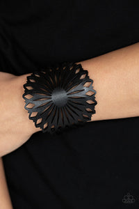 Open Door Jewelry - Wildflower Garden - Black Bracelet - Paparazzi Accessories