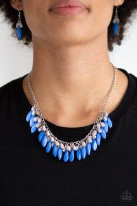 Open Door Jewelry - Bead Binge - Blue Necklace - Paparazzi Accessories