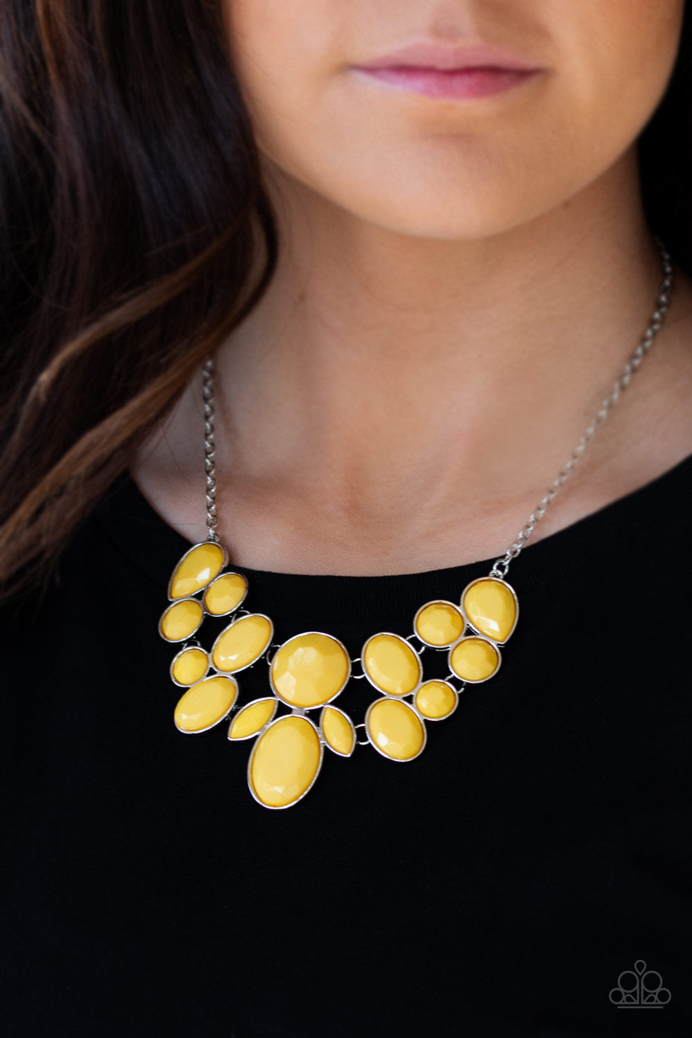 Open Door Jewelry - Demi-Diva - Yellow Necklace - Paparazzi Accessories