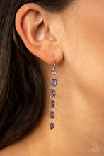 Load image into Gallery viewer, Open Door Jewelry - Trickle-Down Effect - Purple Earrings - Paparazzi Accessories
