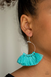 Open Door Jewelry - Peruvian Princess - Blue Earrings - Paparazzi Accessories