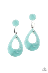 five-dollar-jewelry-beach-oasis-blue-post earrings-paparazzi-accessories