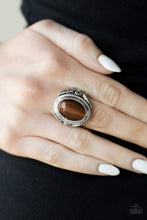 Load image into Gallery viewer, Open Door Jewelry - Deep Freeze - Brown Ring - Paparazzi Accessories
