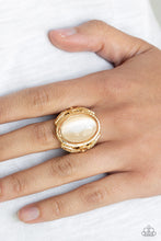Load image into Gallery viewer, Open Door Jewelry - Deep Freeze - Gold Ring - Paparazzi Accessories
