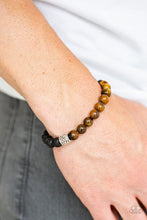 Load image into Gallery viewer, Open Door Jewelry - Take It Easy - Brown Bracelet - Paparazzi Accessories
