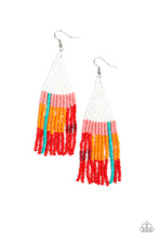 Load image into Gallery viewer, five-dollar-jewelry-beaded-boho-white-earrings-paparazzi-accessories
