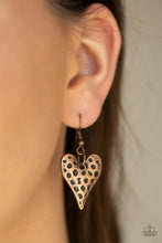 Load image into Gallery viewer, Open Door Jewelry - Hardened Hearts - Copper Necklace - Paparazzi Accessories
