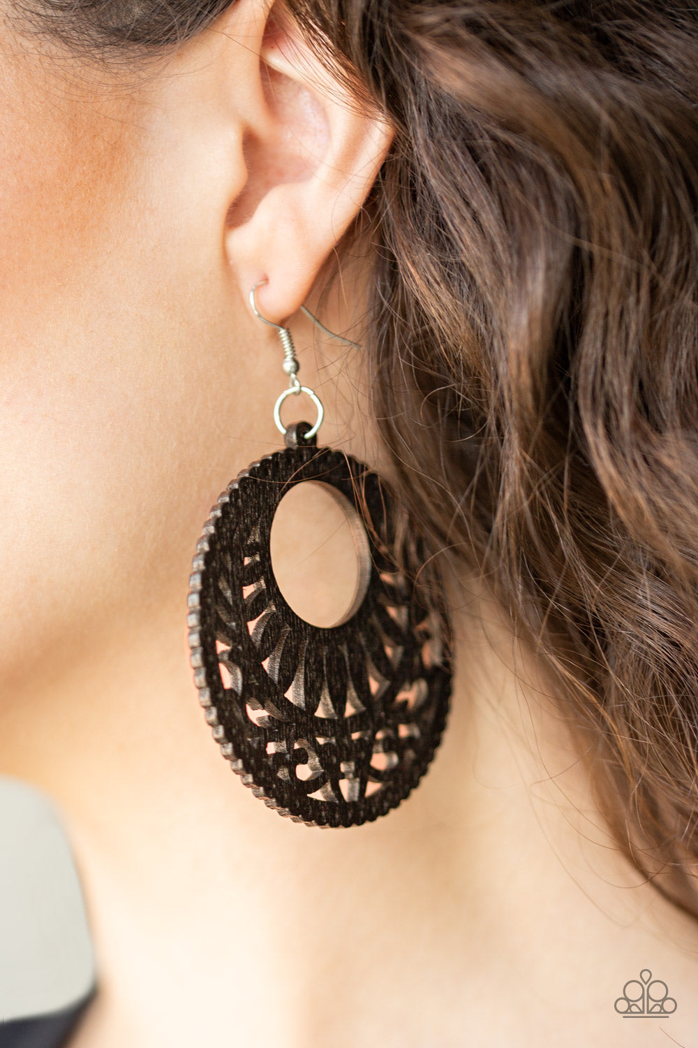 Open Door Jewelry - Coachella Cabana - Brown Earrings - Paparazzi Accessories