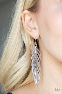 Open Door Jewelry - Give Me A ROOST - Silver Earrings - Paparazzi Accessories