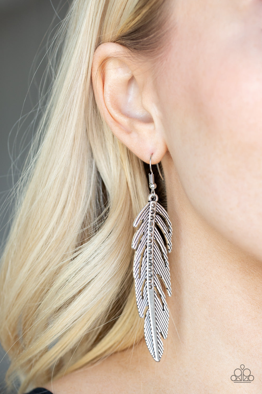 Open Door Jewelry - Give Me A ROOST - Silver Earrings - Paparazzi Accessories