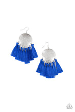 Load image into Gallery viewer, five-dollar-jewelry-tassel-tribute-blue-earrings-paparazzi-accessories
