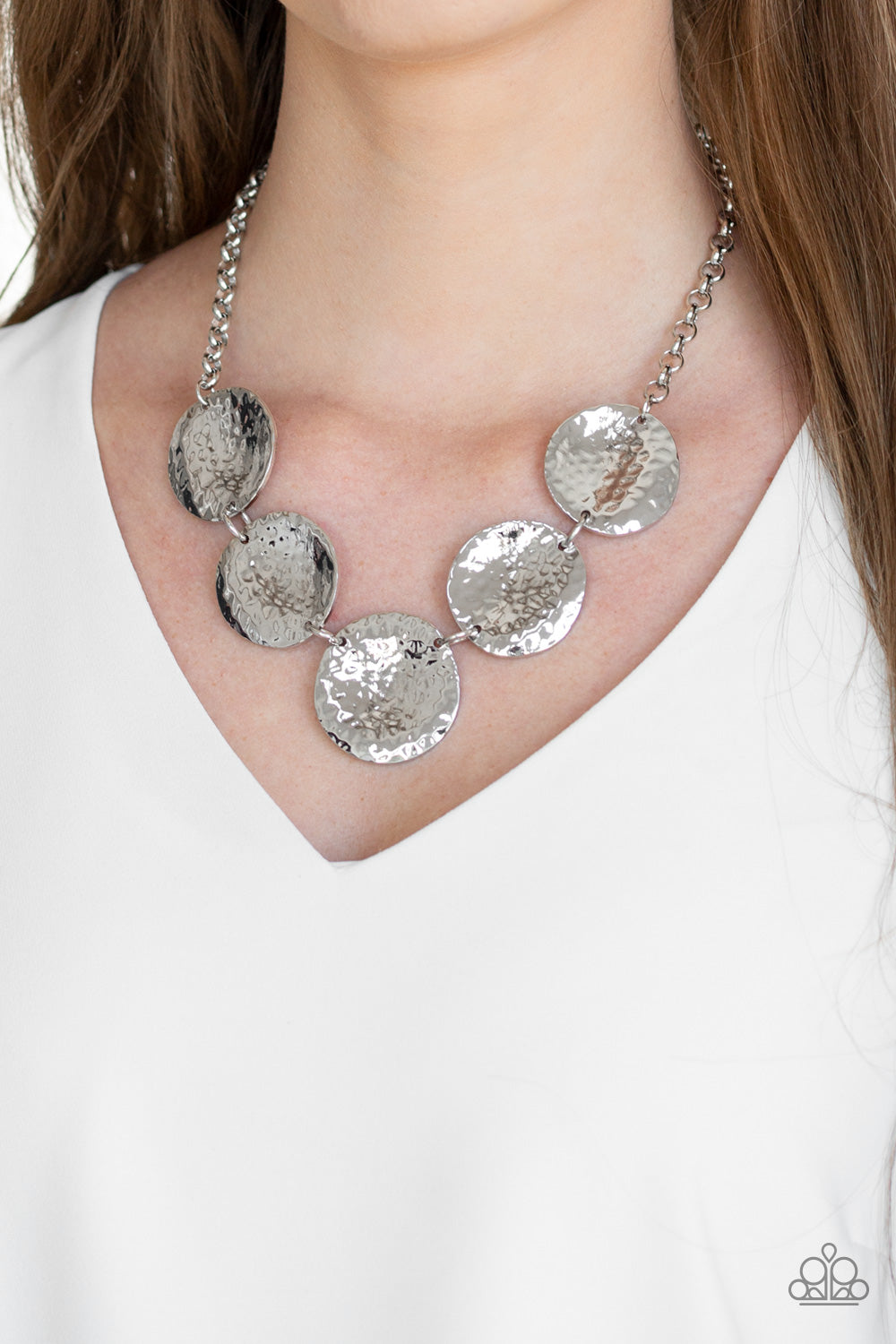 Open Door Jewelry - First Impressions - Silver Necklace - Paparazzi Accessories