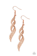 Load image into Gallery viewer, five-dollar-jewelry-on-fire-copper-earrings-paparazzi-accessories
