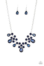 Load image into Gallery viewer, five-dollar-jewelry-debutante-drama-blue-necklace-paparazzi-accessories
