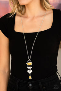 Open Door Jewelry - Desert Artisan - Yellow Necklace - Paparazzi Accessories