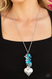 Open Door Jewelry - Beach Buzz - Blue Necklace - Paparazzi Accessories