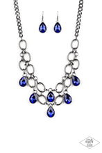 Load image into Gallery viewer, five-dollar-jewelry-show-stopping-shimmer-blue-paparazzi-accessories
