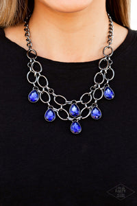 Open Door Jewelry - Show-Stopping Shimmer - Blue Necklace - Paparazzi Accessories