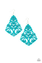 Load image into Gallery viewer, five-dollar-jewelry-powers-of-zen-blue-earrings-paparazzi-accessories
