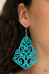 Open Door Jewelry - Powers of ZEN - Blue Earrings - Paparazzi Accessories