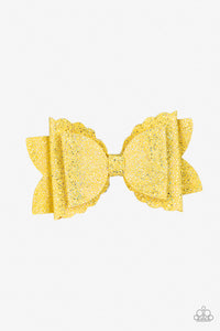 five-dollar-jewelry-sugar-rush-yellow-hair clip-paparazzi-accessories