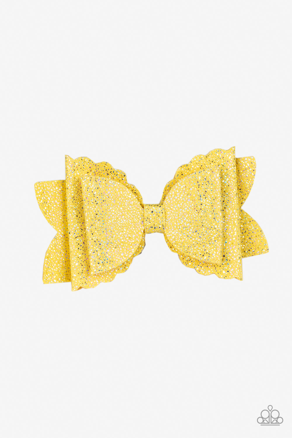 Open Door Jewelry - Sugar Rush - Yellow Hair Clip - Paparazzi Accessories