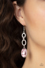 Load image into Gallery viewer, Open Door Jewelry - Extra Ice Queen - Pink Earrings - Paparazzi Accessories
