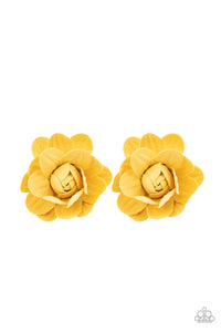 five-dollar-jewelry-beautifully-budding-yellow-hair clip-paparazzi-accessories