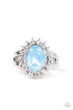 Load image into Gallery viewer, five-dollar-jewelry-iridescently-illuminated-blue-ring-paparazzi-accessories
