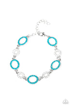 Load image into Gallery viewer, five-dollar-jewelry-bubbly-bedazzle-blue-bracelet-paparazzi-accessories
