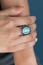 Load image into Gallery viewer, Open Door Jewelry - Dashingly Dewy - Blue Ring - Paparazzi Accessories
