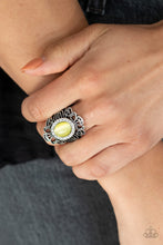Load image into Gallery viewer, Open Door Jewelry - Dashingly Dewy - Yellow Ring - Paparazzi Accessories
