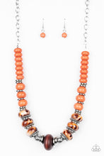 Load image into Gallery viewer, five-dollar-jewelry-desert-tranquility-orange-necklace-paparazzi-accessories
