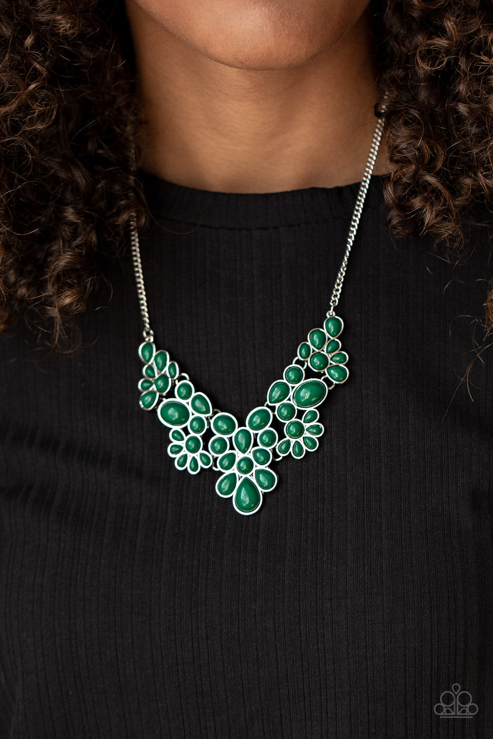 Open Door Jewelry - Bohemian Banquet - Green Necklace - Paparazzi Accessories