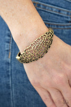 Load image into Gallery viewer, Open Door Jewelry - Airy Asymmetry - Brass Bracelet - Paparazzi Accessories
