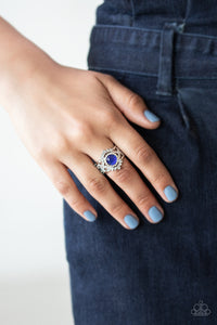 Open Door Jewelry - Decadently Dreamy - Blue Ring - Paparazzi Accessories
