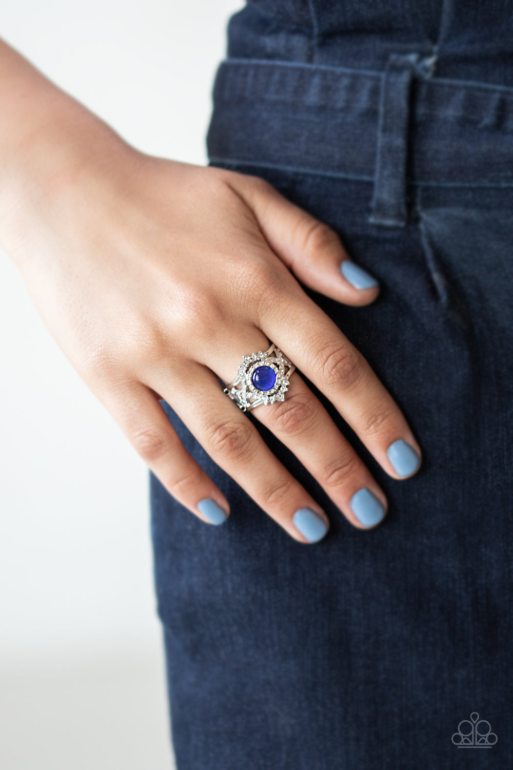 Open Door Jewelry - Decadently Dreamy - Blue Ring - Paparazzi Accessories