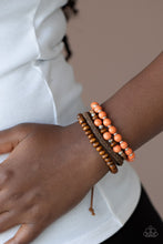 Load image into Gallery viewer, Open Door Jewelry - Renewable Energy - Orange Bracelet - Paparazzi Accessories
