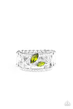 Load image into Gallery viewer, five-dollar-jewelry-tilted-twinkle-green-ring-paparazzi-accessories
