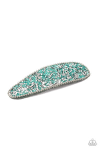 five-dollar-jewelry-didnt-hair-it-from-me-green-hair clip-paparazzi-accessories