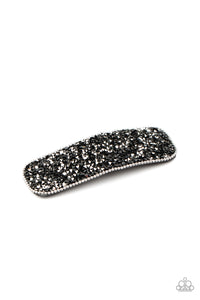 Open Door Jewelry - From HAIR On Out - Black Hair Clip - Paparazzi Accessories