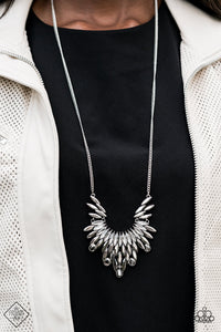 Open Door Jewelry - Leave it to LUXE - Silver Necklace - Paparazzi Accessories