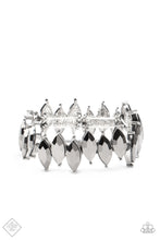 Load image into Gallery viewer, five-dollar-jewelry-fiercely-fragmented-silver-bracelet-paparazzi-accessories
