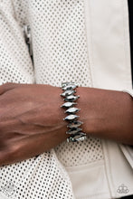 Load image into Gallery viewer, Open Door Jewelry - Fiercely Fragmented - Silver Bracelet - Paparazzi Accessories
