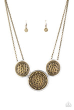 Load image into Gallery viewer, five-dollar-jewelry-gladiator-glam-brass-necklace-paparazzi-accessories
