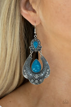 Load image into Gallery viewer, Open Door Jewelry - Rise and Roam - Blue Earrings - Paparazzi Accessories
